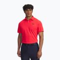 Мъжка поло тениска Under Armour Tee To Green Pique Polo racer red/black