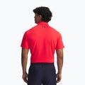 Мъжка поло тениска Under Armour Tee To Green Pique Polo racer red/black 2