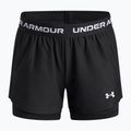 Детски тренировъчни шорти Under Armour UA Tech Play Up 2IN1 Shorts black/black/white
