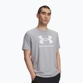 Мъжка тениска Under Armour Sportstyle Logo Update steel light heather/white