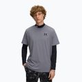 Мъжка тениска за тренировка Under Armour Logo Emb Heavyweight titan gray/black