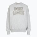 Дамски суитшърт Under Armour Rival Fleece Varsity Crew halo grey light heather/expedition green 3