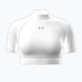 Дамска тениска за тренировка Under Armour HeatGear Crop Mock white/halo gray