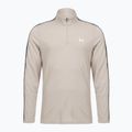 Мъжки суитшърт Under Armour Tech Taping 1/2 Zip timberwolf taupe/black/white