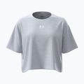 Дамска тениска за тренировка Under Armour Rival Boxy Tee solid distant grey medium heather/white