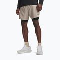 Мъжки тренировъчни шорти Under Armour Vanish Woven 2.0 2IN1 Shorts timberwolf taupe/black