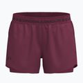 Дамски тренировъчни шорти Under Armour Tech Play Up 2IN1 Shorts claret/claret/ox blood
