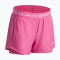 Детски тренировъчни шорти Under Armour UA Tech Play Up 2IN1 Shorts pink frenzy/white 3