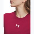 Дамска тениска Under Armour Rival Core claret/white 3