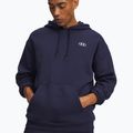 Мъжки суитшърт Under Armour Rival Fleece Hoodie midnight navy/white 3