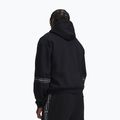 Мъжки суитшърт Under Armour Icon Fleece Taped Hoodie ultimate black/white 2
