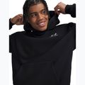 Мъжки суитшърт Under Armour Icon Fleece Taped Hoodie ultimate black/white 3
