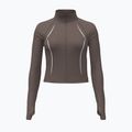 Дамски суитшърт за тренировка Under Armour Meridian Contour Full Zip peppercorn/white/peppercorn