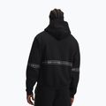 Мъжки суитшърт Under Armour Icon Fleece Taped Full Zip ultimate black/white 2