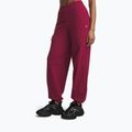 Дамски панталони Under Armour Icon Fleece Gym Pant claret/white