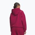Дамски суитшърт Under Armour Icon Fleece Hoodie claret/white 2