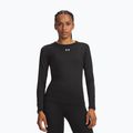Дамска блуза с дълъг ръкав за  тренировка Under Armour ColdGear Crew ultimate black/white