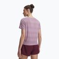 Дамска тениска за бягане Under Armour Velociti SS mauve pink/reflective 2