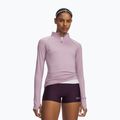 Дамски суитшърт за бягане Under Armour Velociti Half Zip mauve pink/reflective
