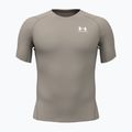 Мъжка тренировъчна тениска Under Armour HG Armour Comp timberwolf taupe/white