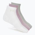 Дамски чорапи Under Armour Vanish 3 Pack mauve pink/titanium/purple echo