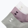 Дамски чорапи Under Armour Vanish 3 Pack mauve pink/titanium/purple echo 5