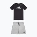 Детски комплект New Balance Stacked Logo Tee & FT Short nb caviar 8
