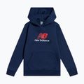 Детски суитшърт New Balance BB Stacked Logo Hoodie nb navy
