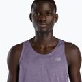 Мъжка тениска New Balance Singlet Athletics candied violet heather 5
