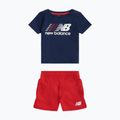 Детски комплект New Balance Contrast Athletic Tee & Nylon Short nb navy