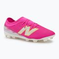 Детски футболни обувки New Balance Furon Team V8 FG pink heat/sea salt/gold metallic