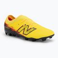 Детски футболни обувки New Balance Furon Team V8 FG punch yellow/black 100/fire cracker