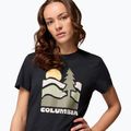 Дамска тениска за трекинг Columbia Ruby Springs Graphic Fitted black/get hiked 5
