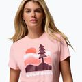 Дамска тениска за трекинг Columbia Ruby Springs Graphic Fitted pink sand/get hiked 5