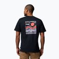 Мъжка тениска за трекинг Columbia Explorers Canyon Back black/пик и вълни 3