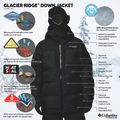 Мъжко скиорско яке Columbia Glacier Ridge Down black 15