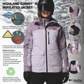 Дамско скиорско яке Columbia Highland Summit III Insulated lavender pearl/shale purple 14