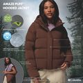 Дамско пухено яке Columbia Amaze Puff Hooded tobacco 17