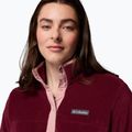 Дамски суичър Columbia Benton Springs 1/2 Snap rich wine/eraser pink 5