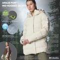 Дамско пухено яке Columbia Amaze Puff Mid Hooded dark stone 16