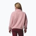 Дамски поларен суитшърт Columbia Helvetia II Cropped Half Snap Fleece eraser pink/fig/rich wine 3