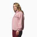 Дамски поларен суитшърт Columbia Helvetia II Cropped Half Snap Fleece eraser pink/fig/rich wine 4