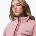 Дамски поларен суитшърт Columbia Helvetia II Cropped Half Snap Fleece eraser pink/fig/rich wine 5