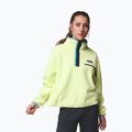 Дамски поларен суитшърт Columbia Helvetia II Cropped Half Snap Fleece citron haze/black/compass blue 5