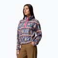 Дамски поларен суитшърт Columbia Helvetia II Printed Cropped Half Snap sea salt/retrotee 4