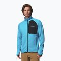 Мъжки трекинг суитшърт Columbia Triple Canyon Grid Fleece Full Zip II compass blue heather/black 5