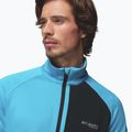 Мъжки трекинг суитшърт Columbia Triple Canyon Grid Fleece Full Zip II compass blue heather/black 6