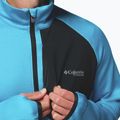 Мъжки трекинг суитшърт Columbia Triple Canyon Grid Fleece Full Zip II compass blue heather/black 8