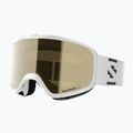 Детска скиорска маска Salomon Lumi Acces Jr white/flash gold 5
