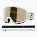 Детска скиорска маска Salomon Lumi Acces Jr white/flash gold 9